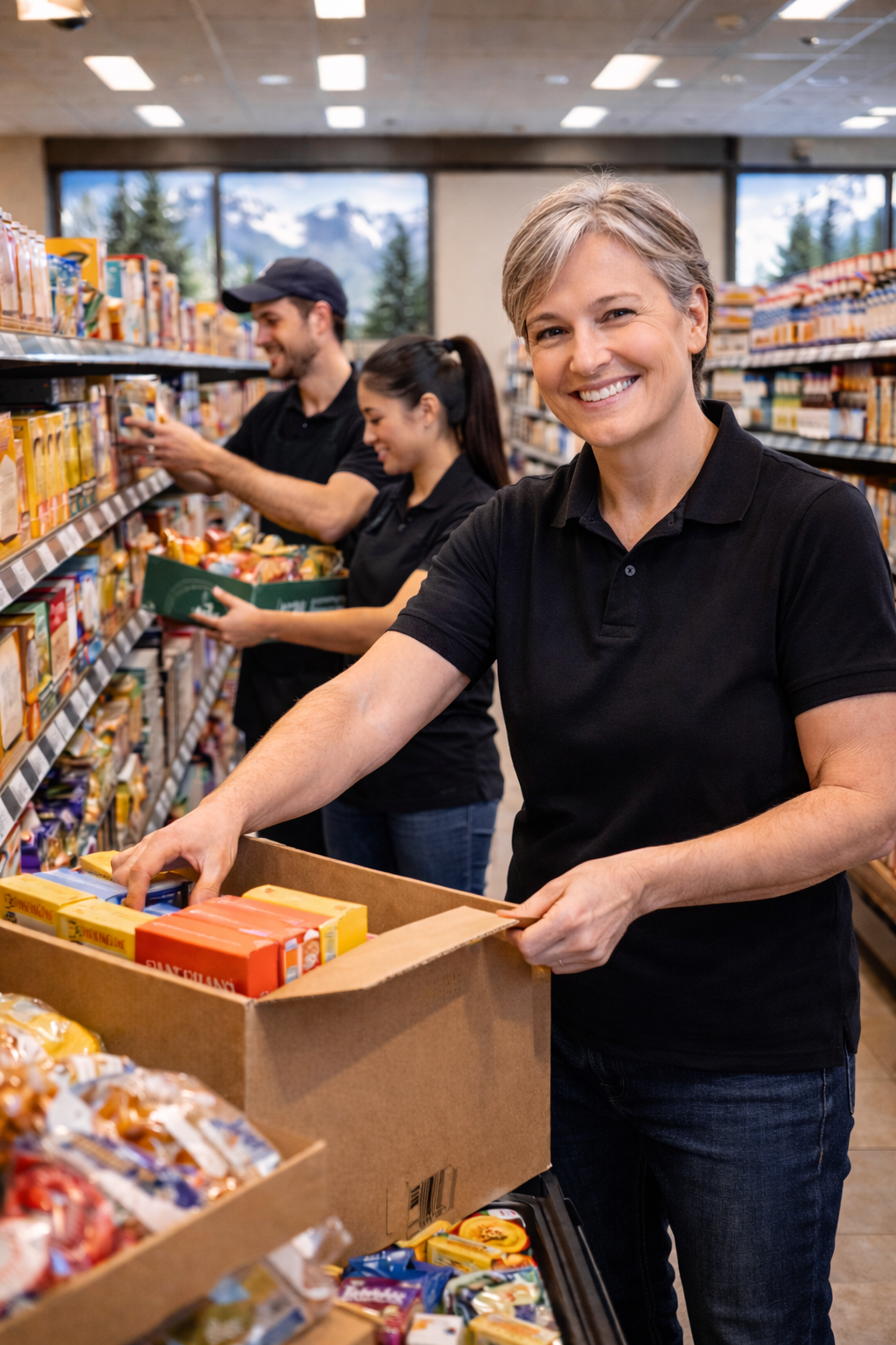 Premium merchandising company in Manitoba, Marketsupport, field team in action.