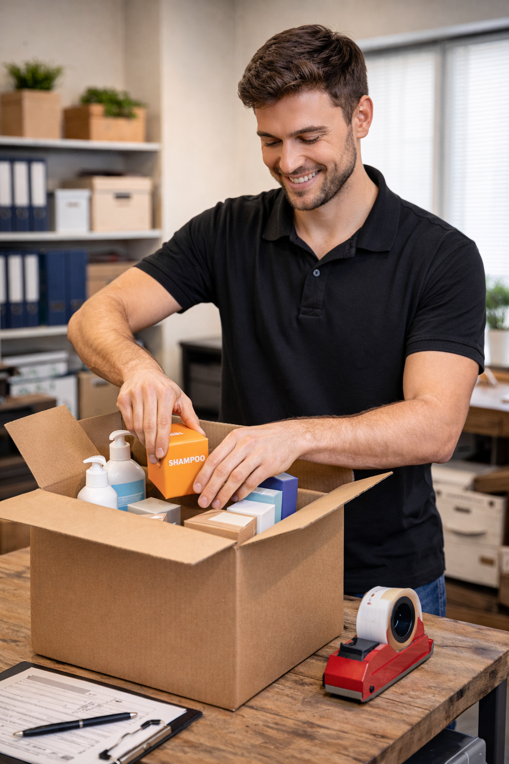 Premium merchandising company in Ottawa, Marketsupport, field team prepping to go out.